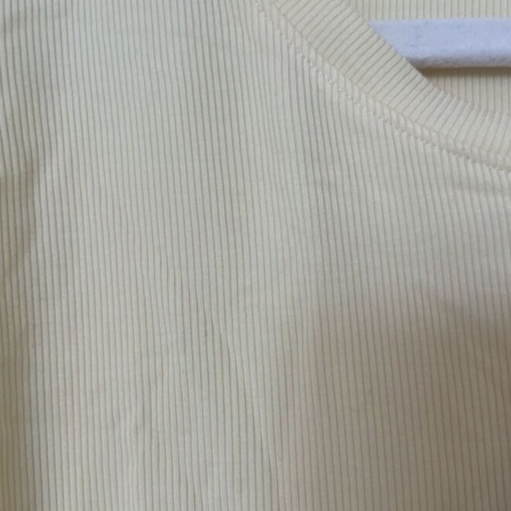 CALIA, Everyday Rib SS Tee, Panna Cotta, Small: Super Soft Fabric - Picture 3 of 6
